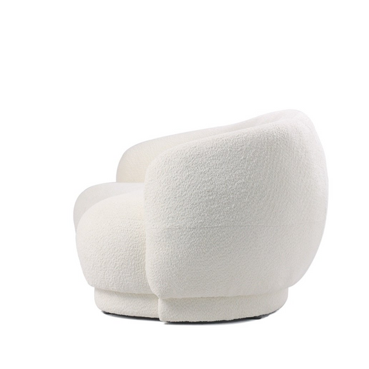 Bank 2,5-zits Hanna in stof Bouclé naturel 191x93x73cm