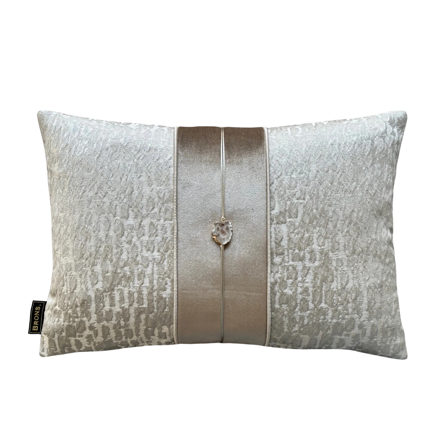 Sierkussen Anila flint stone 45x30cm