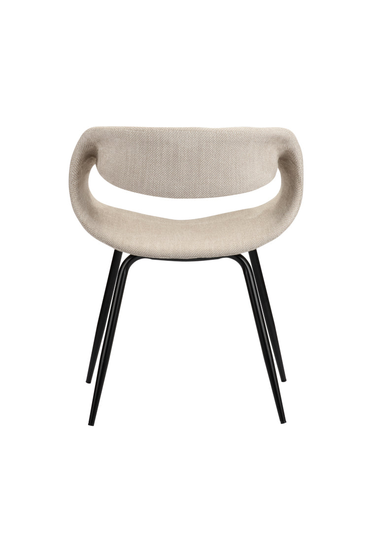 Eetkamerstoel Curva Beige 61 x 53 x 81 cm