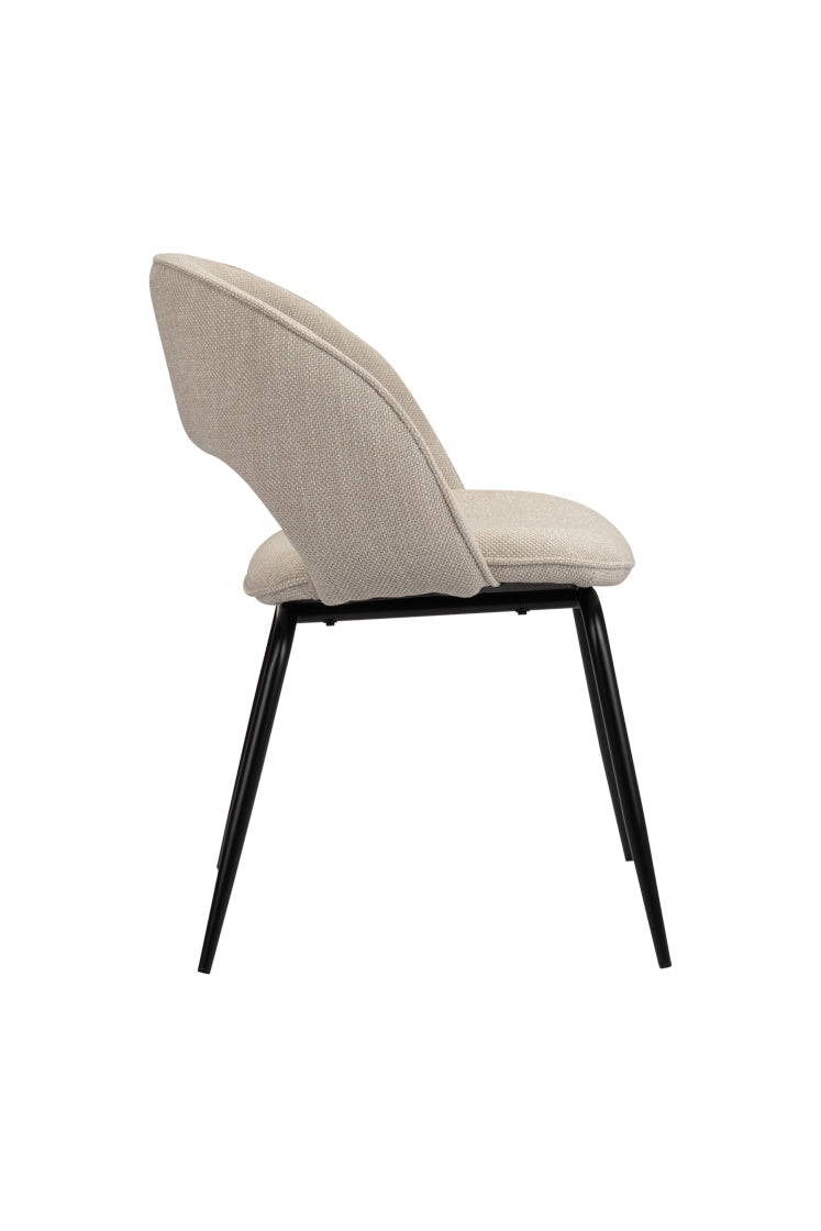 Eetkamerstoel Zephyr Beige 58 x 58 x 86 cm