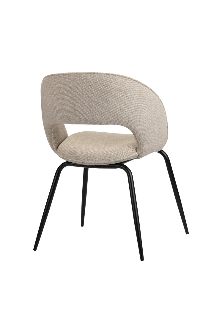Eetkamerstoel Zephyr Beige 58 x 58 x 86 cm