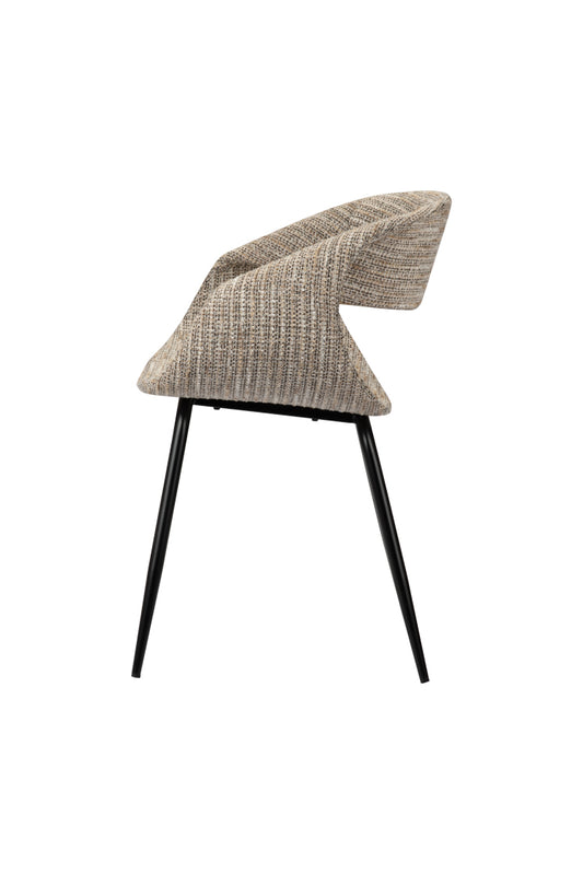 Eetkamerstoel Curva Latte 61 x 53 x 81 cm