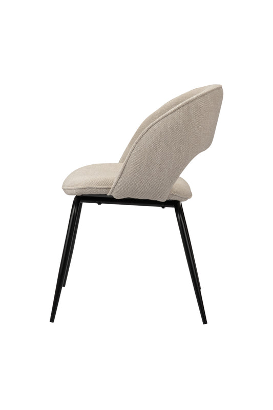 Eetkamerstoel Zephyr Beige 58 x 58 x 86 cm