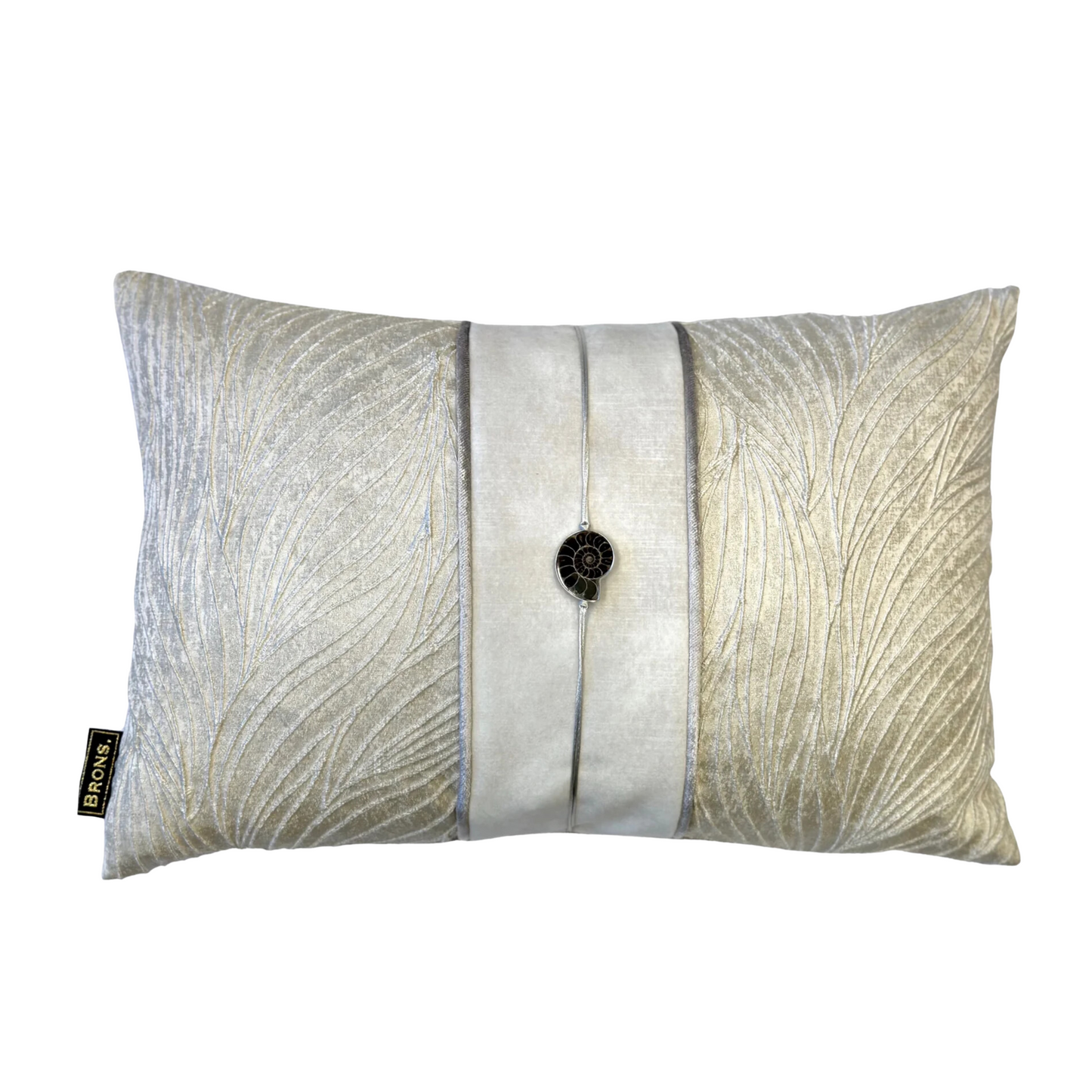 Sierkussen Eleonora fosil 45x30cm