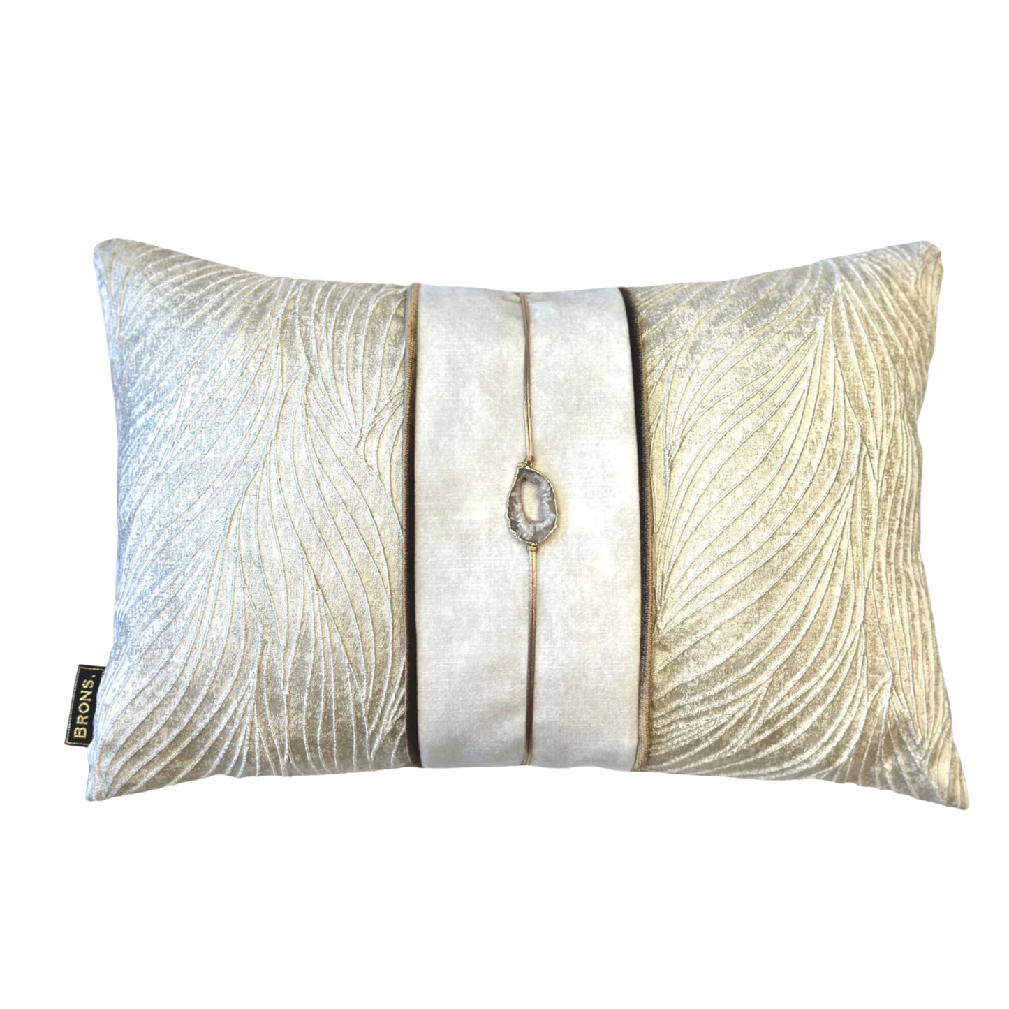 Sierkussen Eleonora stone 45x30 cm