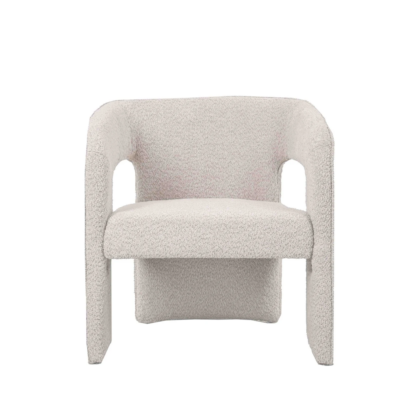 Fauteuil Aila in Bouclé zand 69x66x73cm