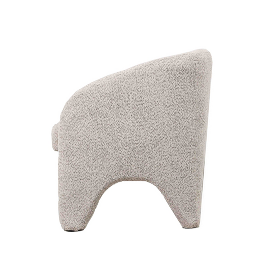 Fauteuil Benny in Bouclé zand 74x74x74cm