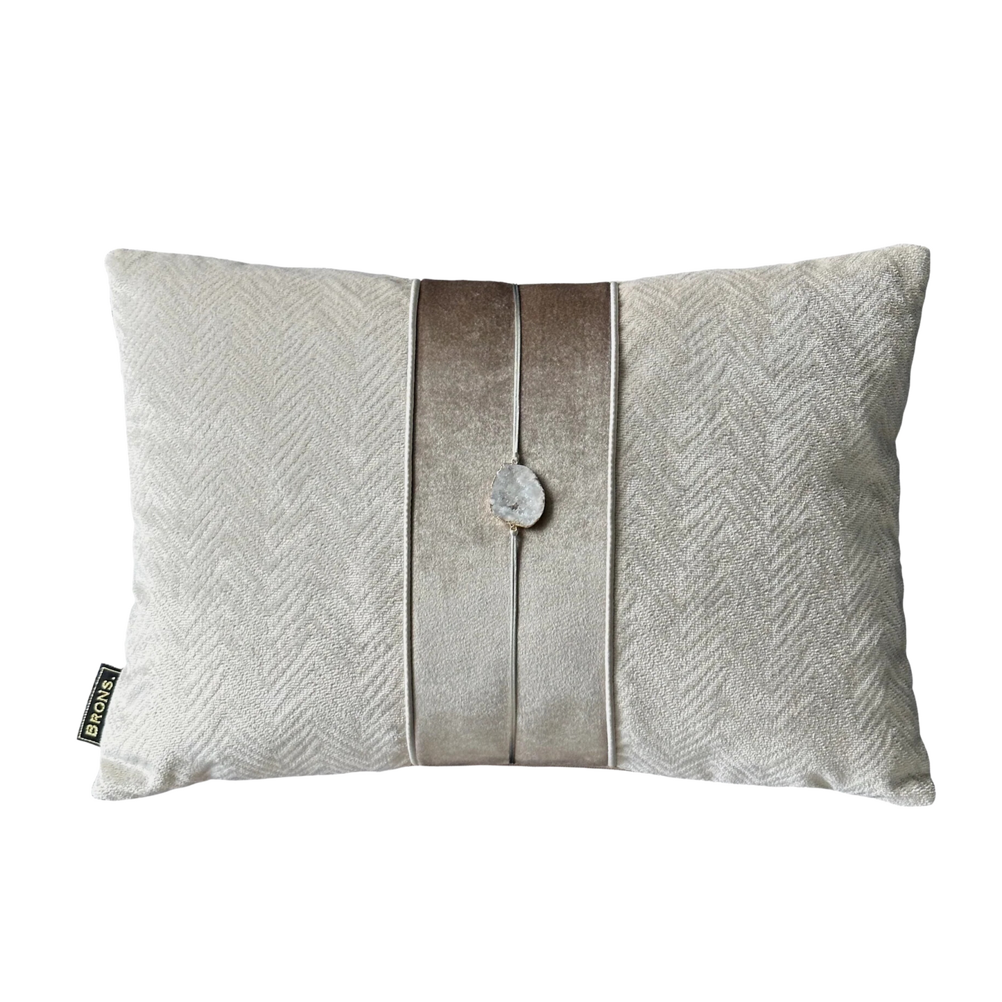 Sierkussen Fieke stone 45x30 cm