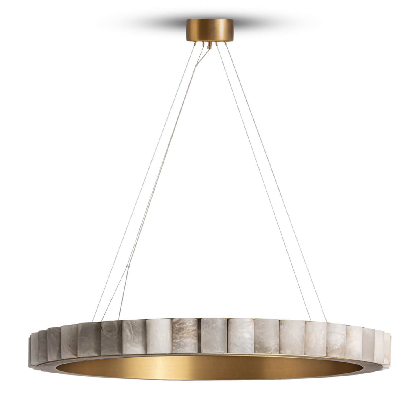 Hanglamp Noëlle marmer - goud ⌀ 80 cm