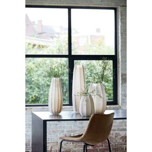 Vaas Ø17x60 cm BRADLEY glas licht bruin (XL)