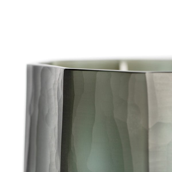 Guaxs | OKKA theelichthouder/vaas 16x16x14cm smokegrey (S)