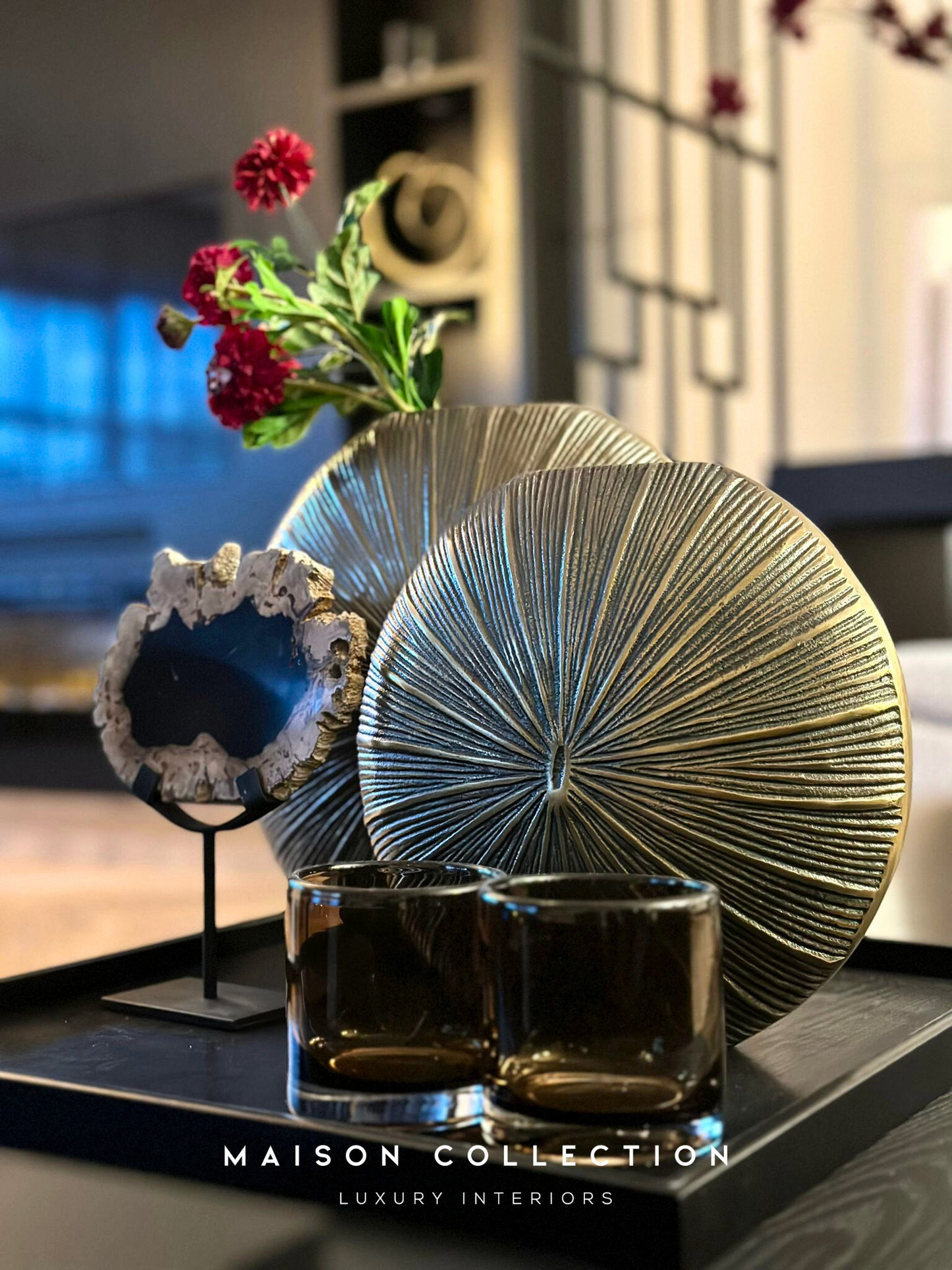 Versteend hout op standaard 25x19 cm