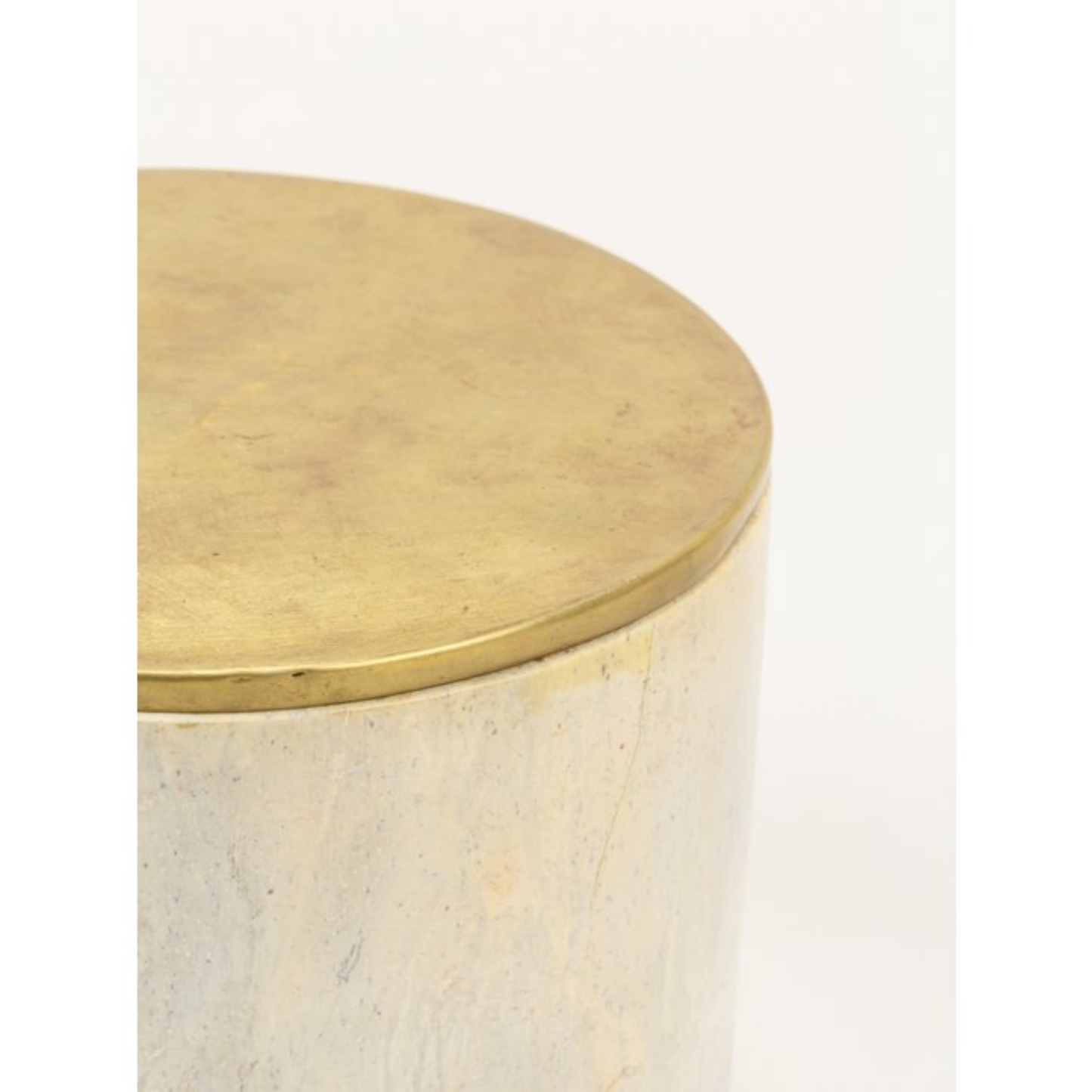 Opbergbox Celeste met messing deksel 13,5x8x9,5 cm