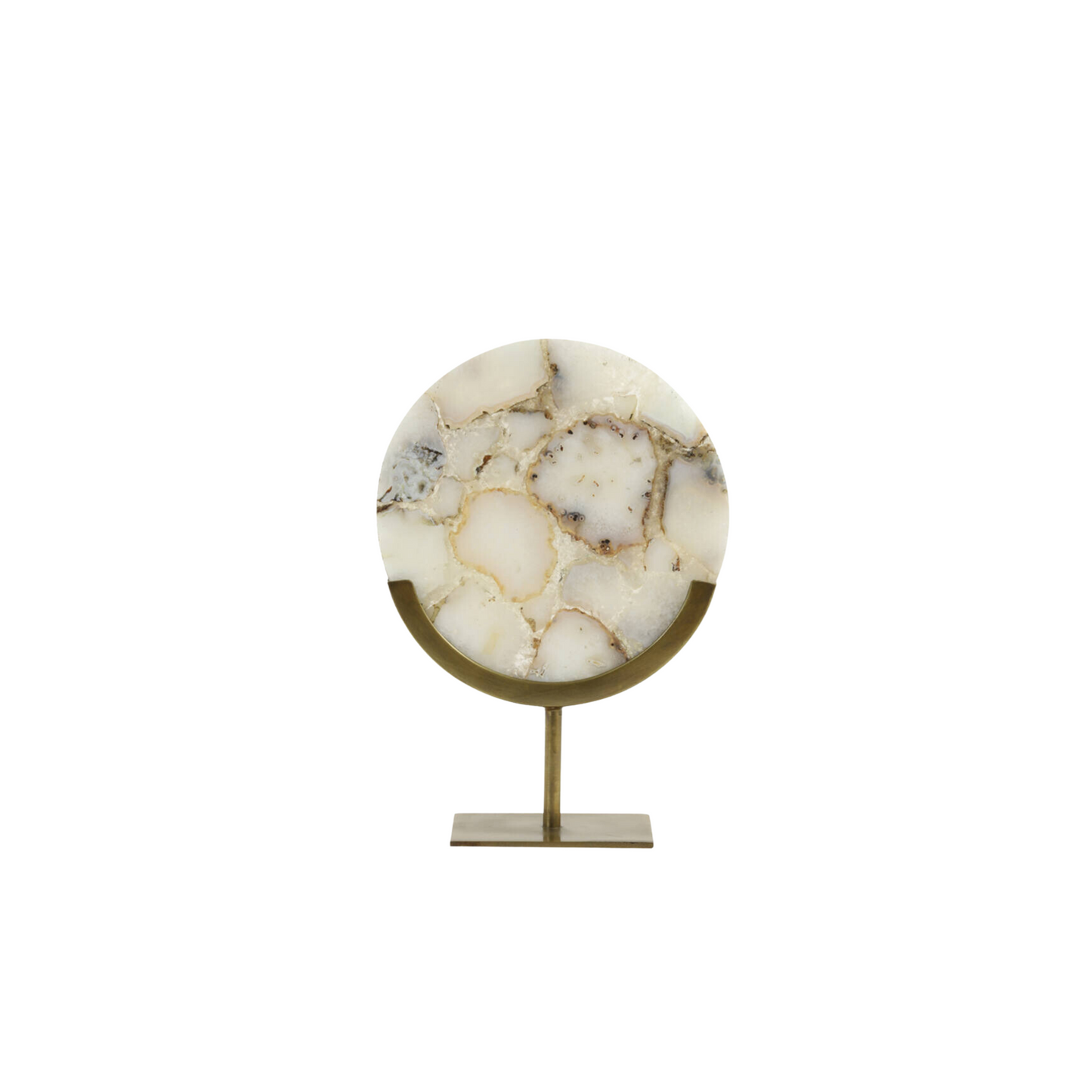 Ornament op voet marmer Beige GOUYA (L)