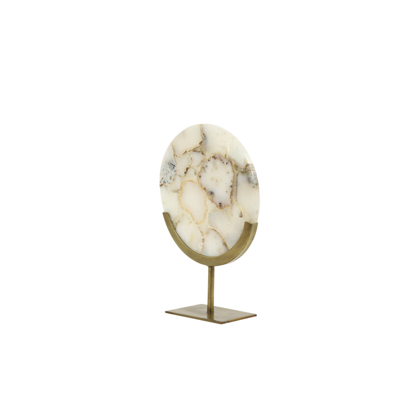 Ornament op voet marmer Beige GOUYA (L)
