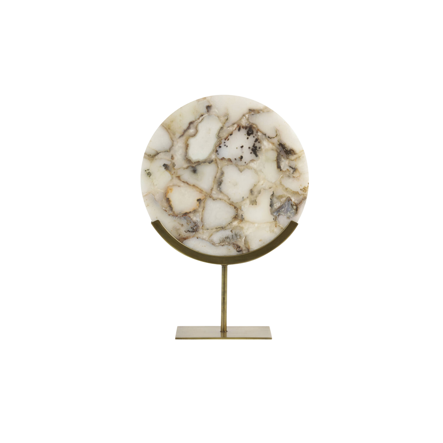 Ornament op voet marmer Beige GOUYA (L)