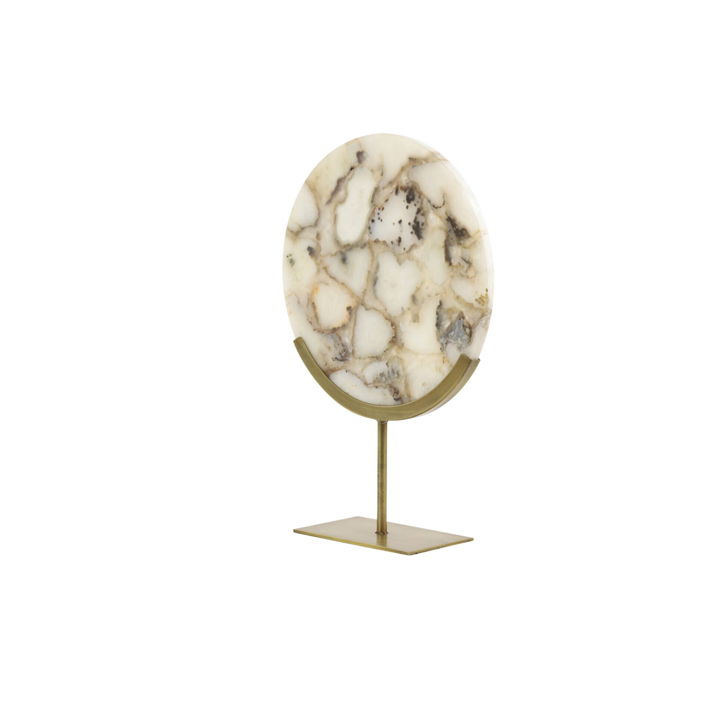 Ornament op voet marmer Beige GOUYA (L)