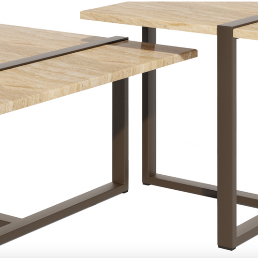 Salontafel Amereto 81x70x40cm - 61x60x50 cm (set/2)