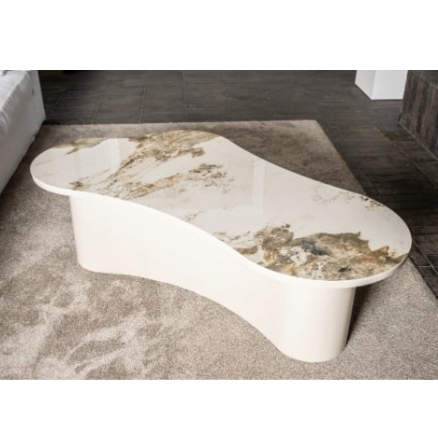 Salontafel Liora organisch sintered stone Pandora beige 130x70x40 cm