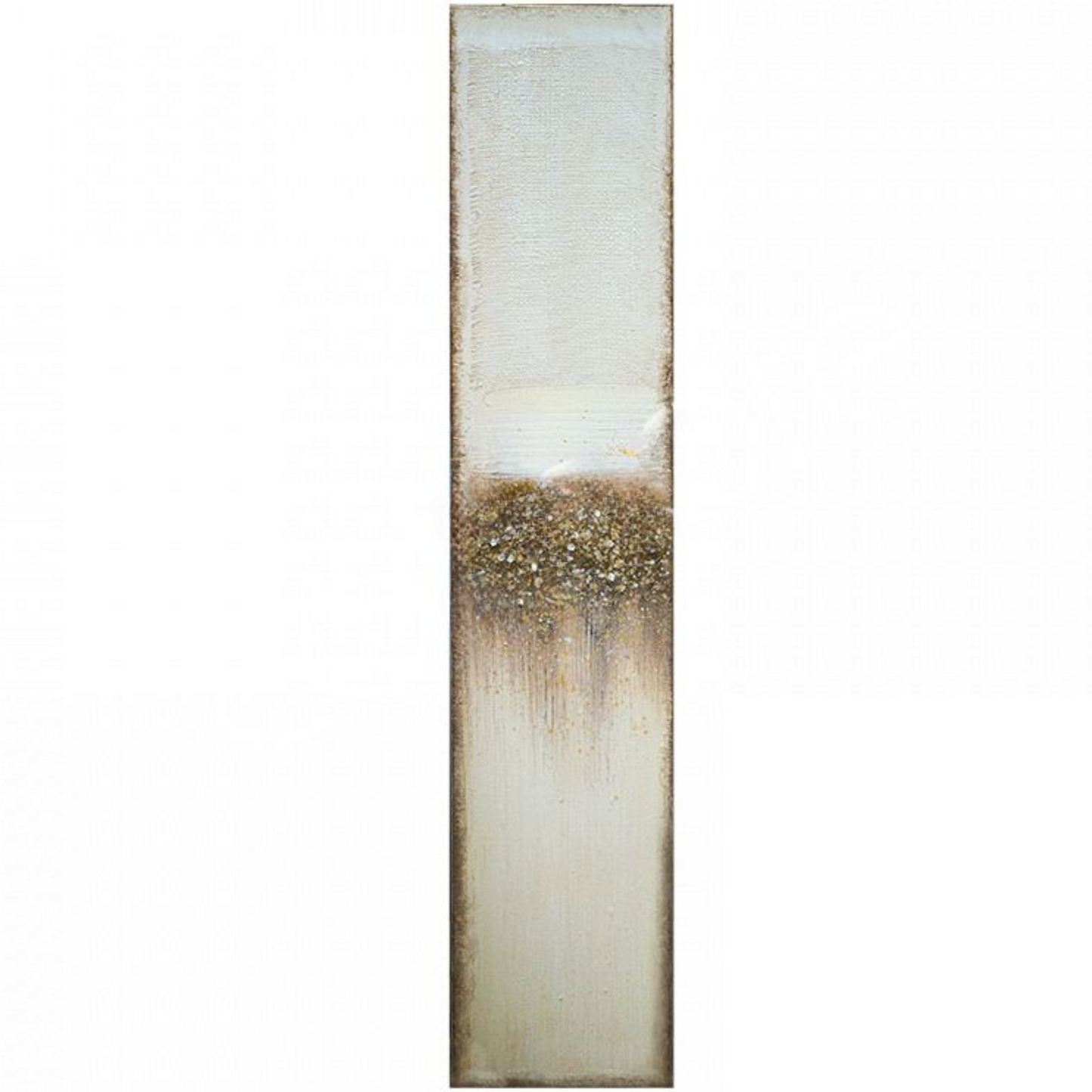 Schilderij Yara witgoud/brons reliëf 30x150 cm