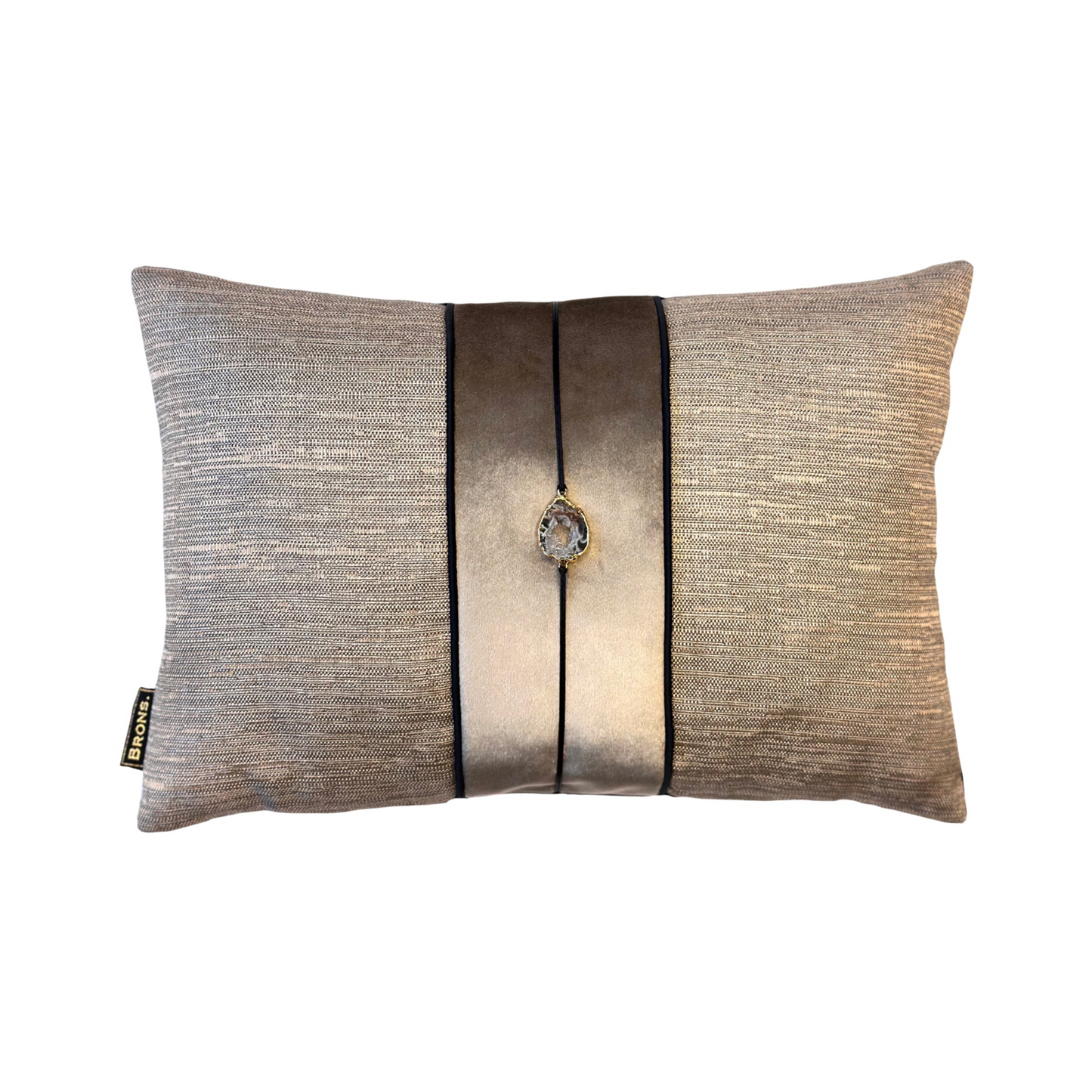 Sierkussen Bourget stone 45x30 cm