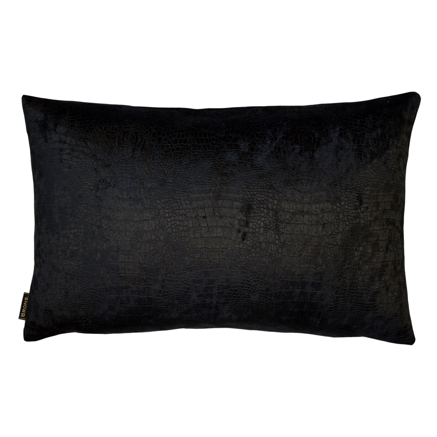 Sierkussen Croco Zwart 55x40 cm