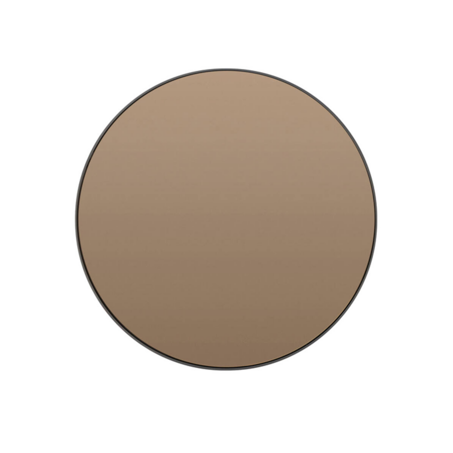 Spiegel rond bruin/brons glas Esto