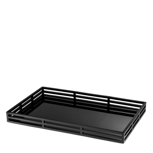 Dienblad Eichholtz zwart/zwart 36x56x5 cm Giacomo