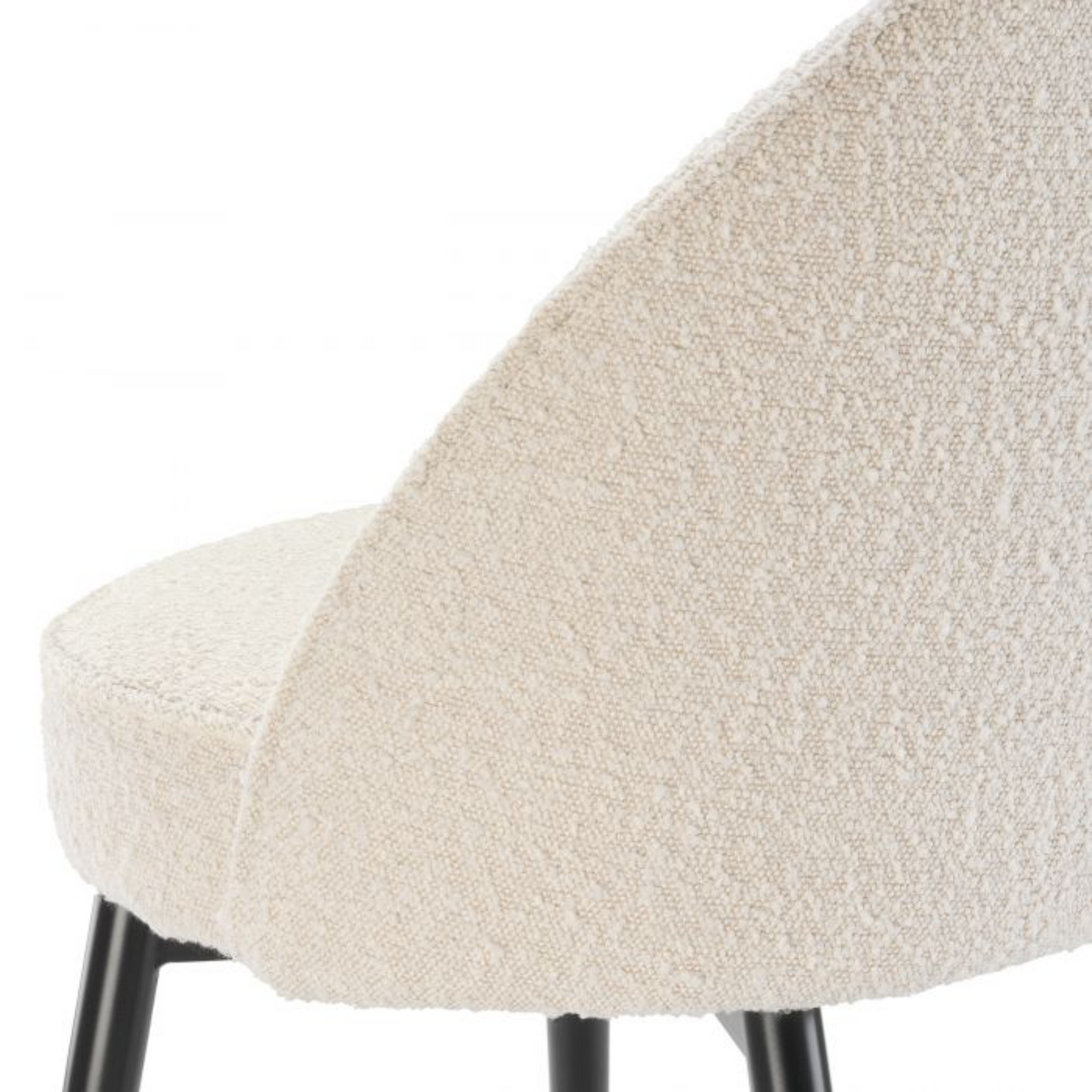 Eetkamerstoel Eichholtz Cooper bouncle creme set/2