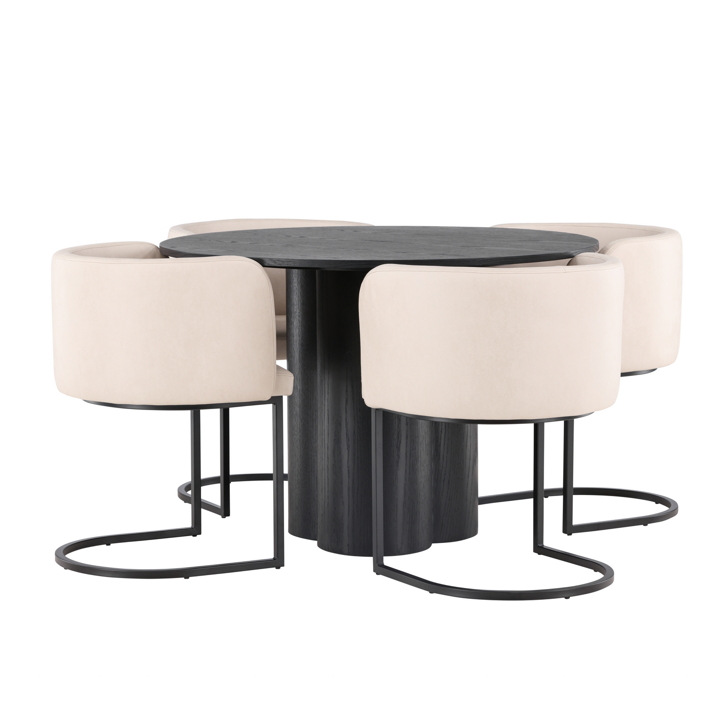 Eettafel Dano rond ø 110 cm zwart