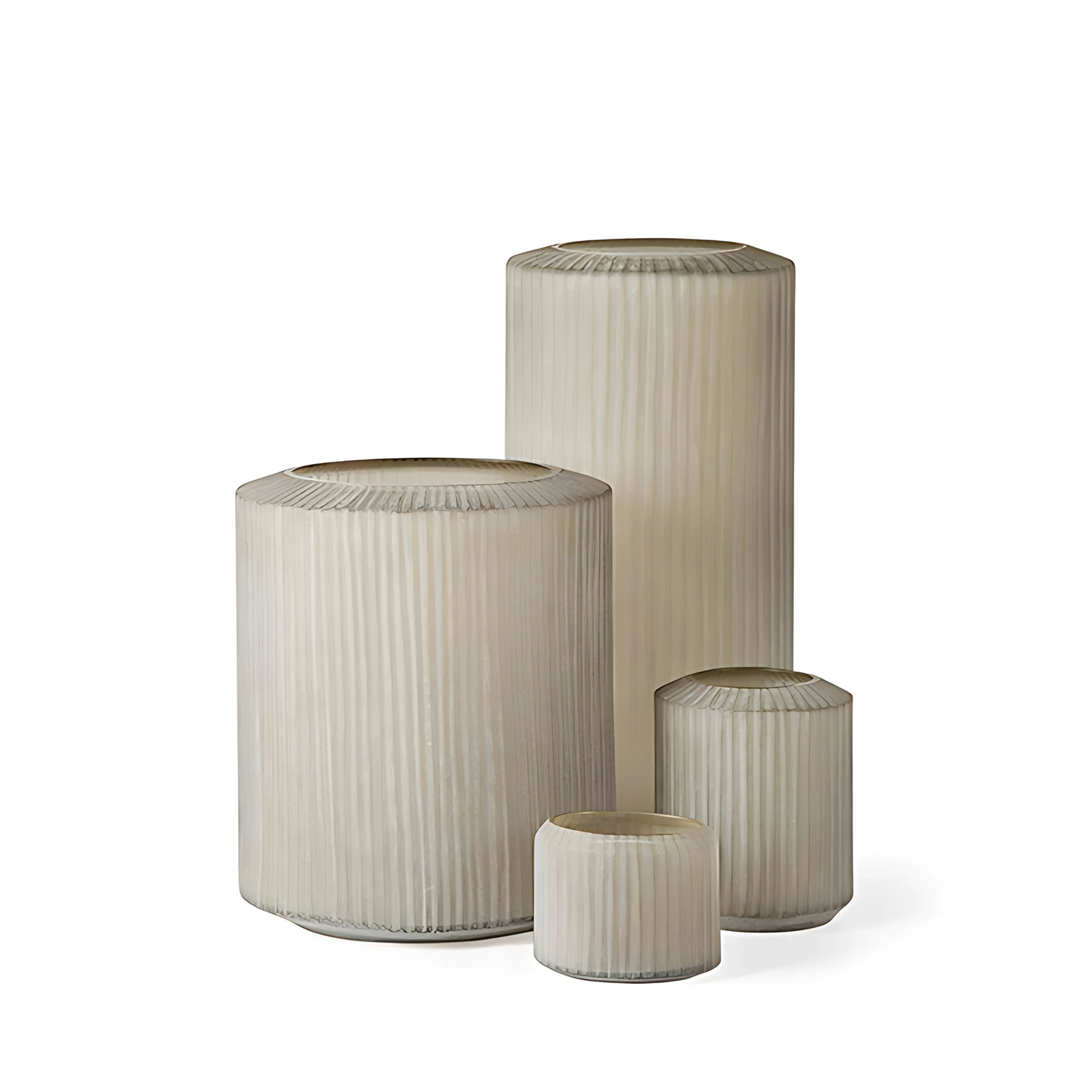 Guaxs | Omar theelichthouder 9x9cm taupe/beige