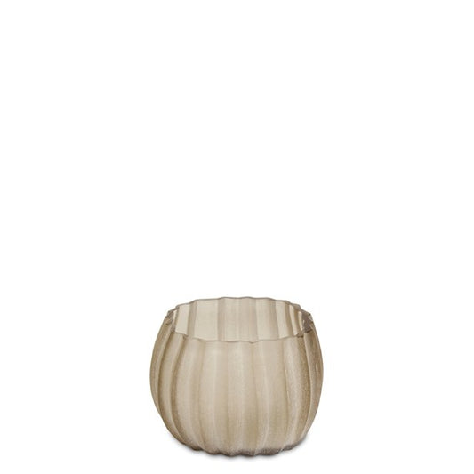 Guaxs | MANAKARA theelichthouder 11x15x10 cm taupe/beige
