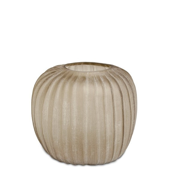 Guaxs | MANAKARA vaas 26x31x12 cm taupe/beige (rond)