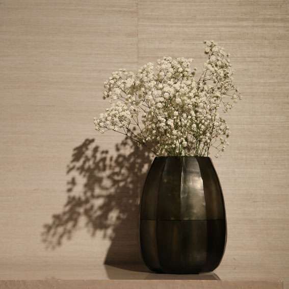 Guaxs | KOONAM vaas 24x18x10,5cm smokegrey (M)