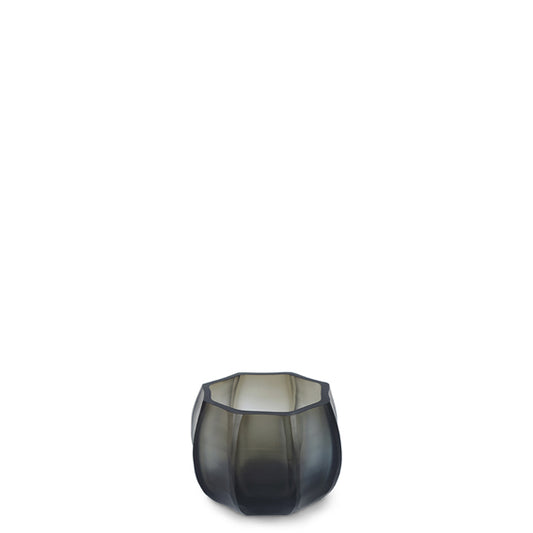 Guaxs | theelichthouder KOONAM 6x8,5x6 cm smokegrey
