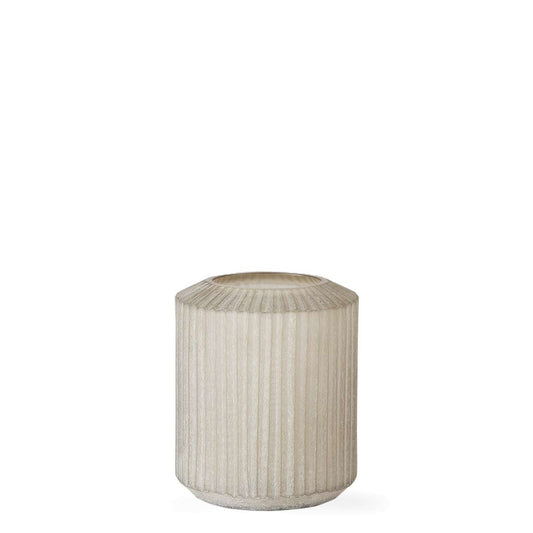 Guaxs | Omar theelichter/vaas 15X12X7,5cm taupe/beige (S)