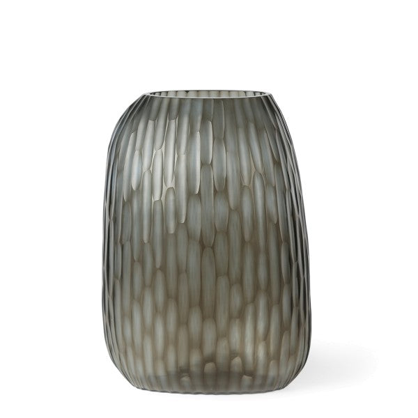 Guaxs | Clemente vaas 30x16/21 cm taupe/smokegrey (L)