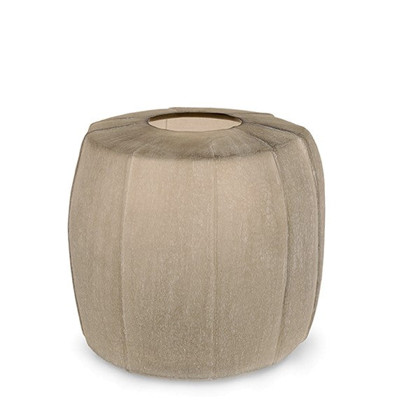 Guaxs | TAMATAV vaas 33x35x15,5cm taupe/beige (rond)