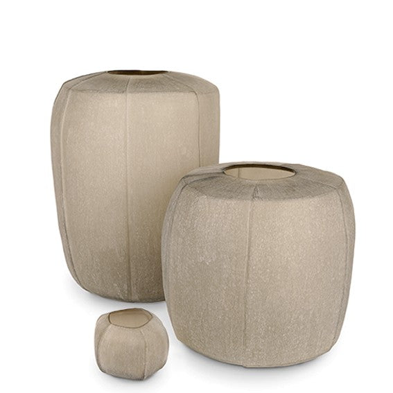 Guaxs | TAMATAV vaas 33x35x15,5cm taupe/beige (rond)