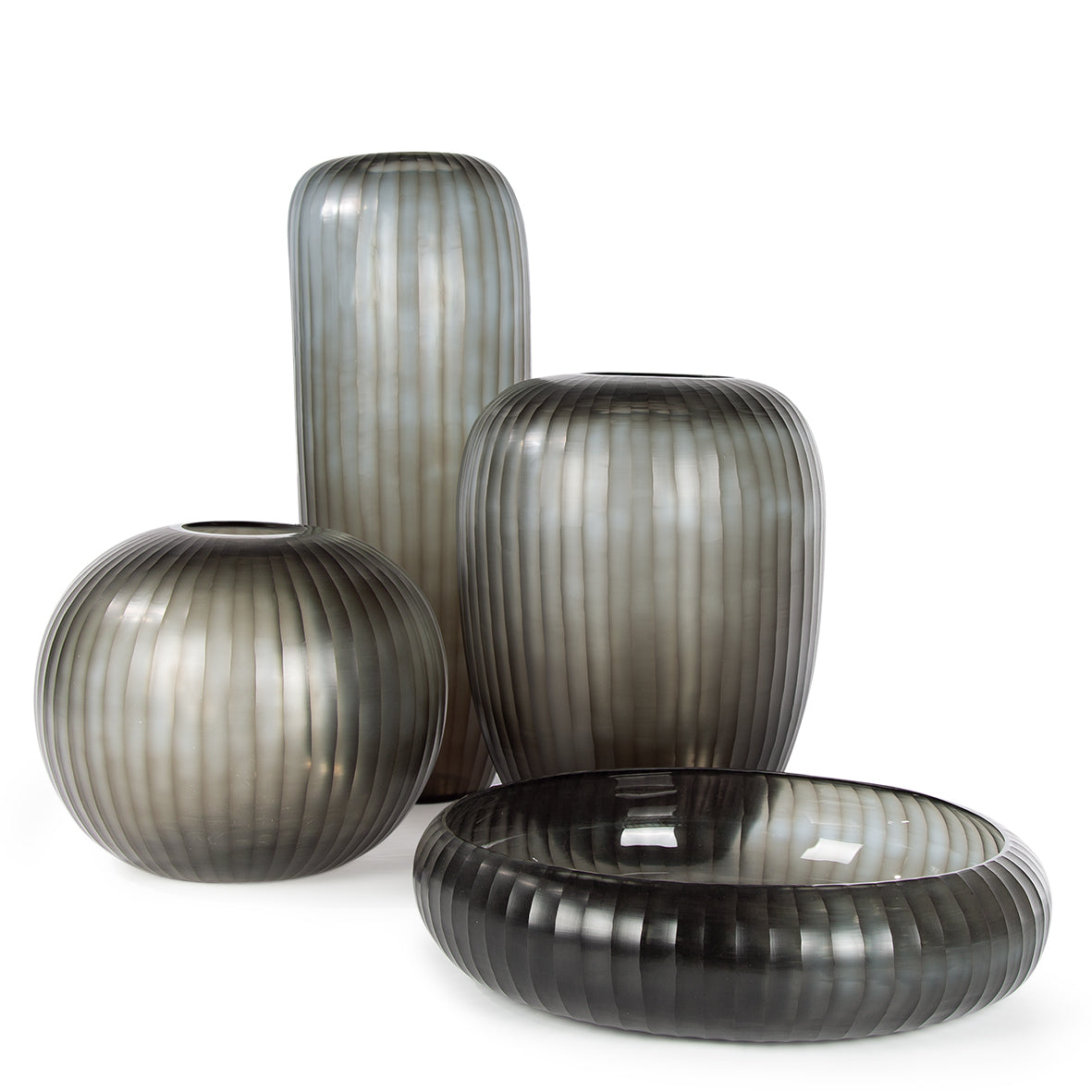 Guaxs | Vaas GOBI 12x48 cm smokegrey (bowl)