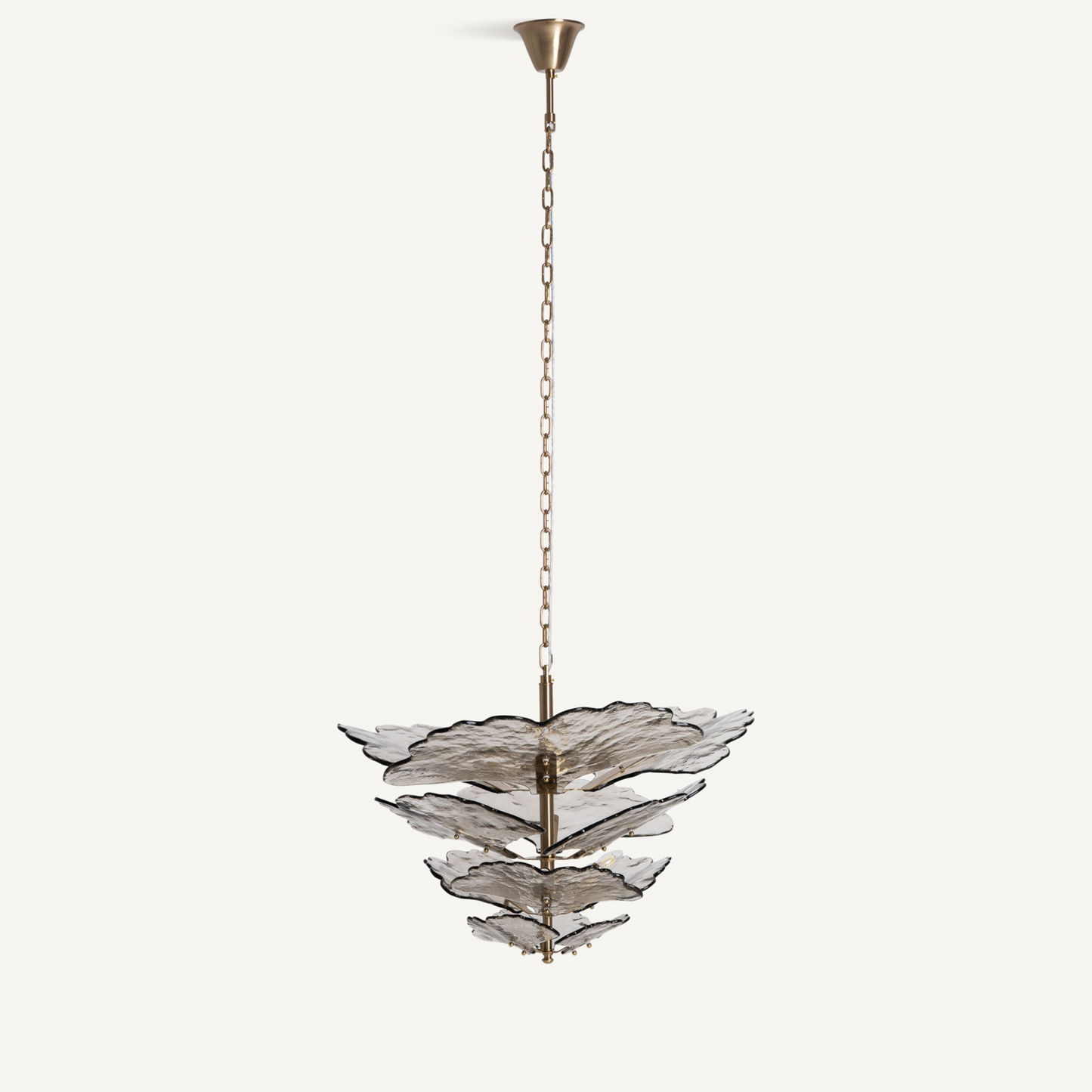 Luxe hanglamp Layali smoke taupe kristal 86x86x60 cm