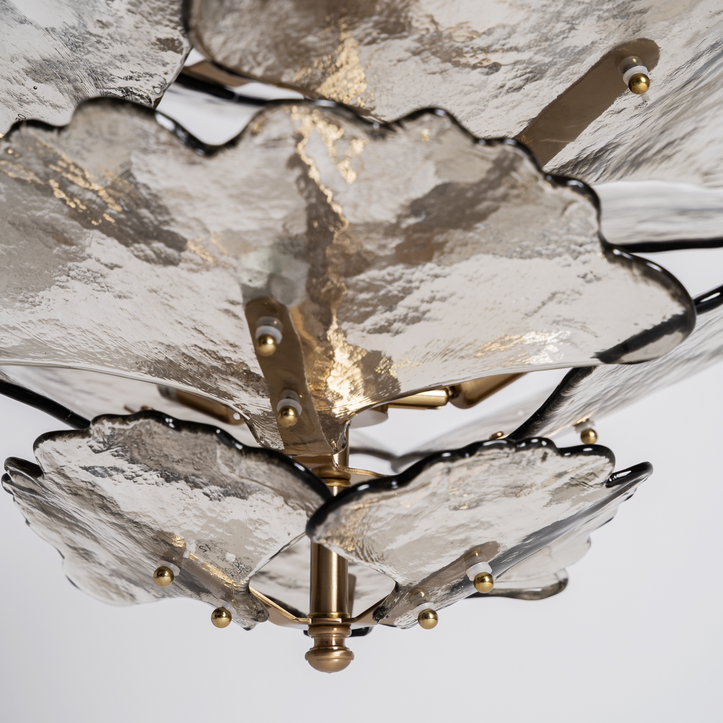 Luxe hanglamp Layali smoke taupe kristal 86x86x60 cm