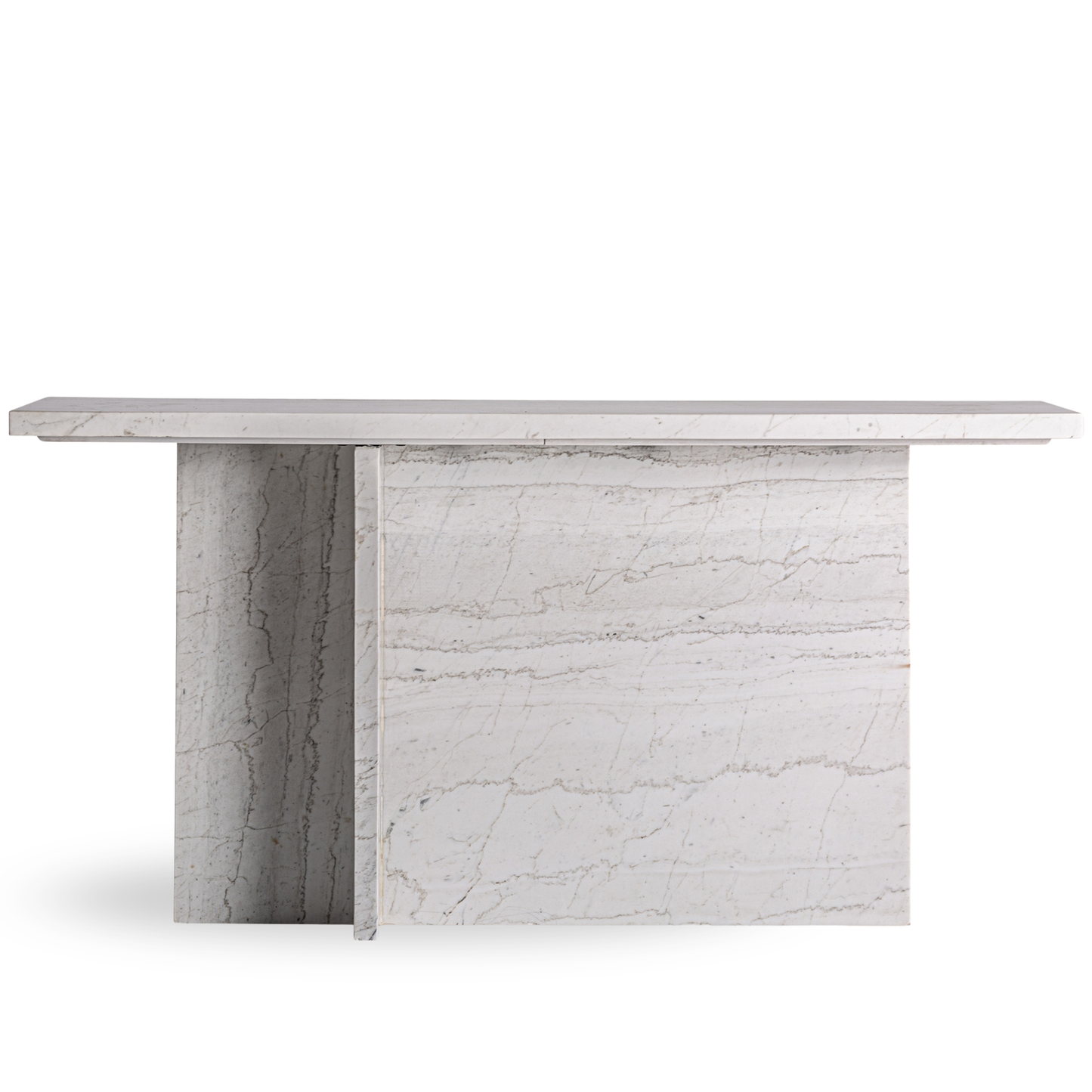 Consule marmer off-white Celin 160x45x80 cm