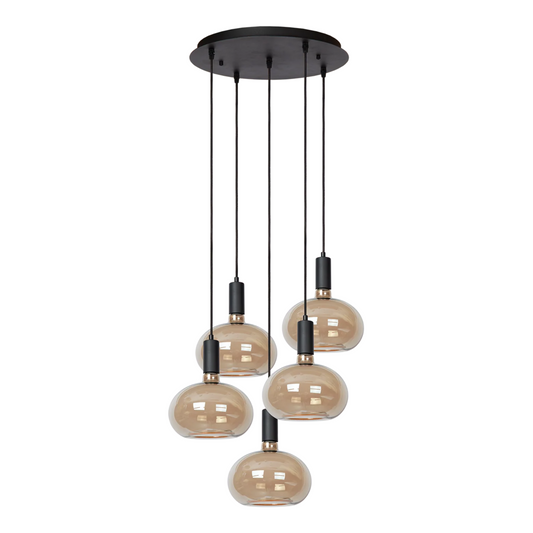 Hanglamp Lae 5 | amber glas (Floating-lichtbronnen van Segula)