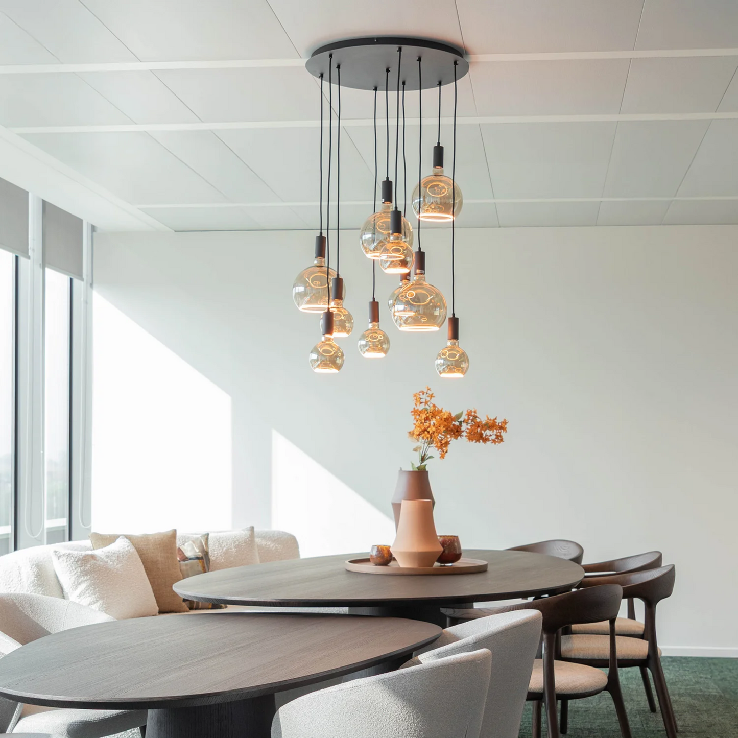 Pendant lamp Lae 10 | amber glass (Floating light sources by Segula)