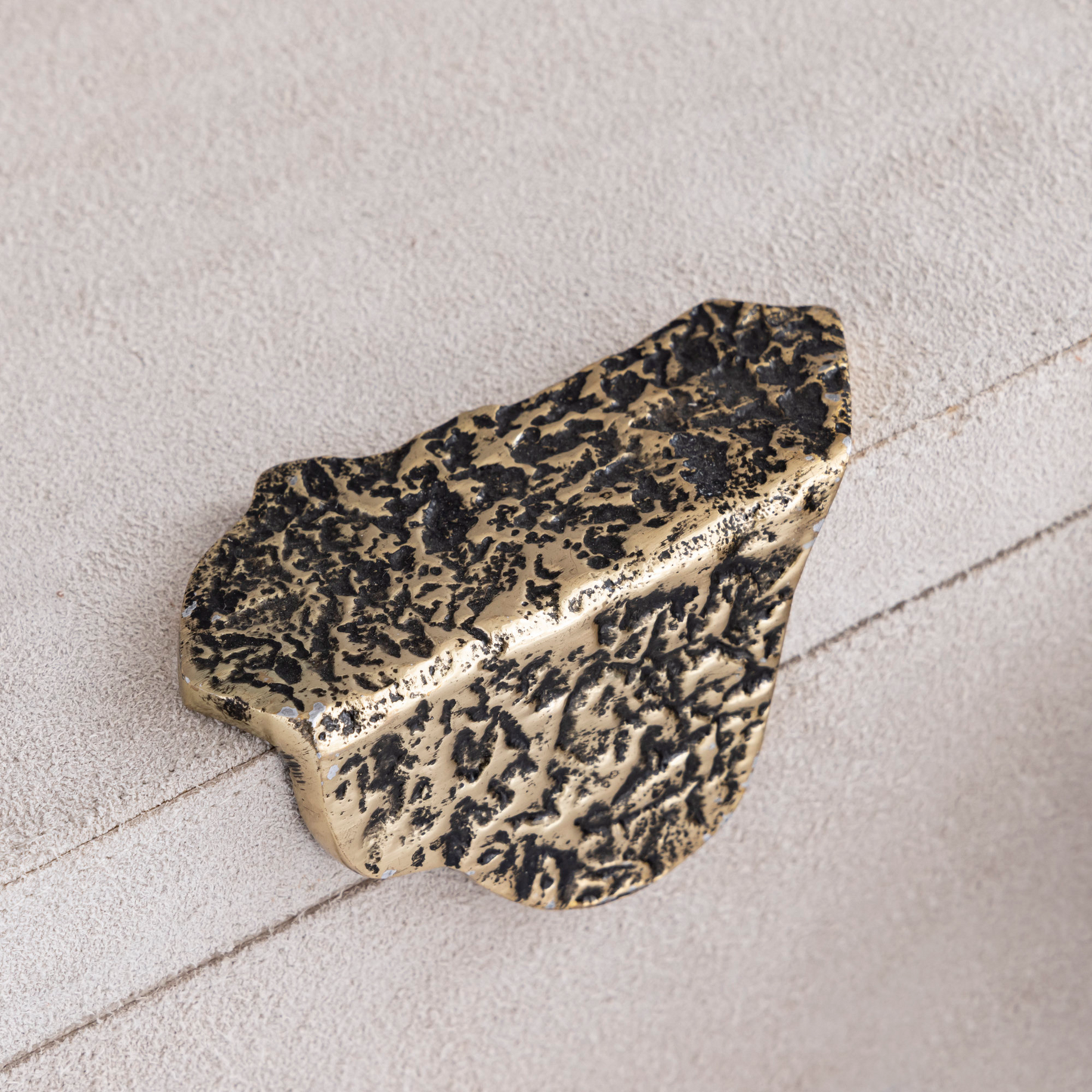 Opbergboxen Luxor beige/goud set van 2