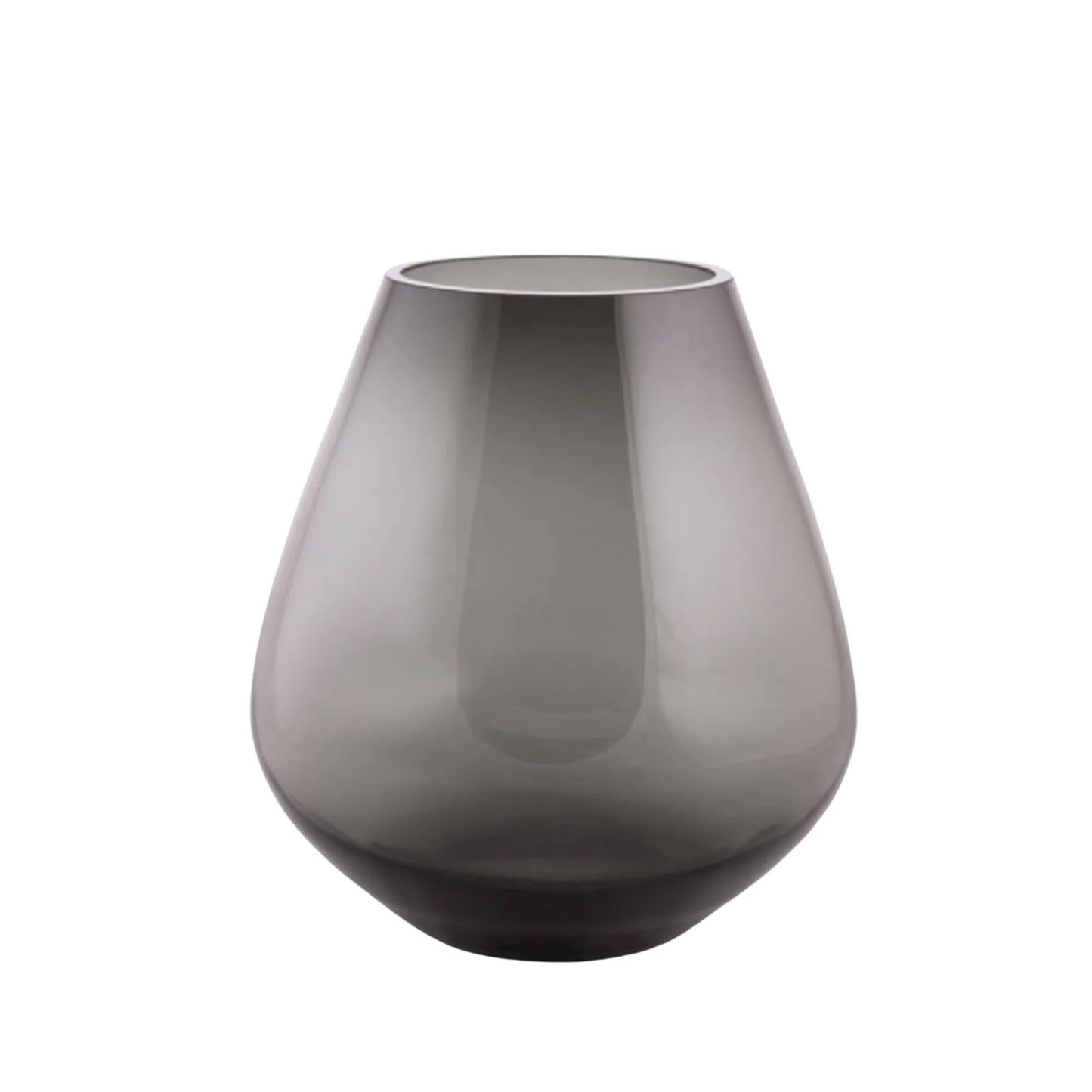 Pear vaas smoke glas 27x22 cm (L)