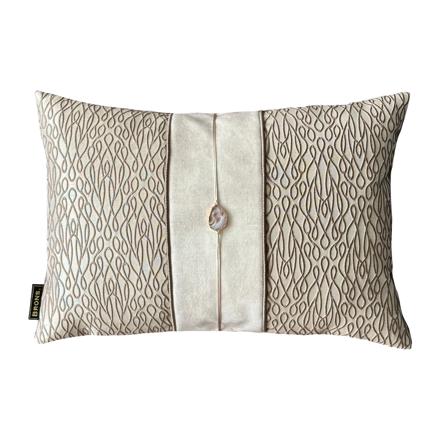 Sierkussen Rosalyn stone 45x30 cm