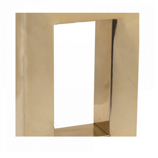 Tafellamp goud RVS met zwart voetstuk 28x10x63cm