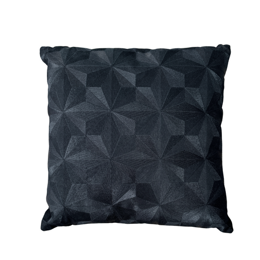 Luxe Sierkussen geometrisch design zwart (50 x 50 cm)